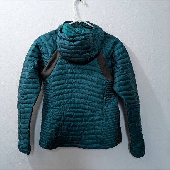 Eddie Bauer Stormdown 800 Puffer Jacket, Teal, Green Blue, Womens Small - Picture 2 of 14